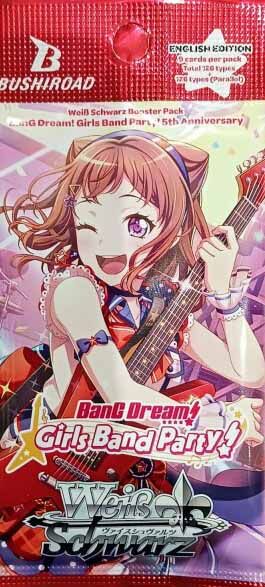BanG Dream! Girls Band Party! 5th Anniversary Booster - 1st Edition - Weiss Schwarz TCG - EN BanG Dream! Girls Band Party! 5th Anniversary Booster - 1st Edition - Weiss Schwarz TCG - EN