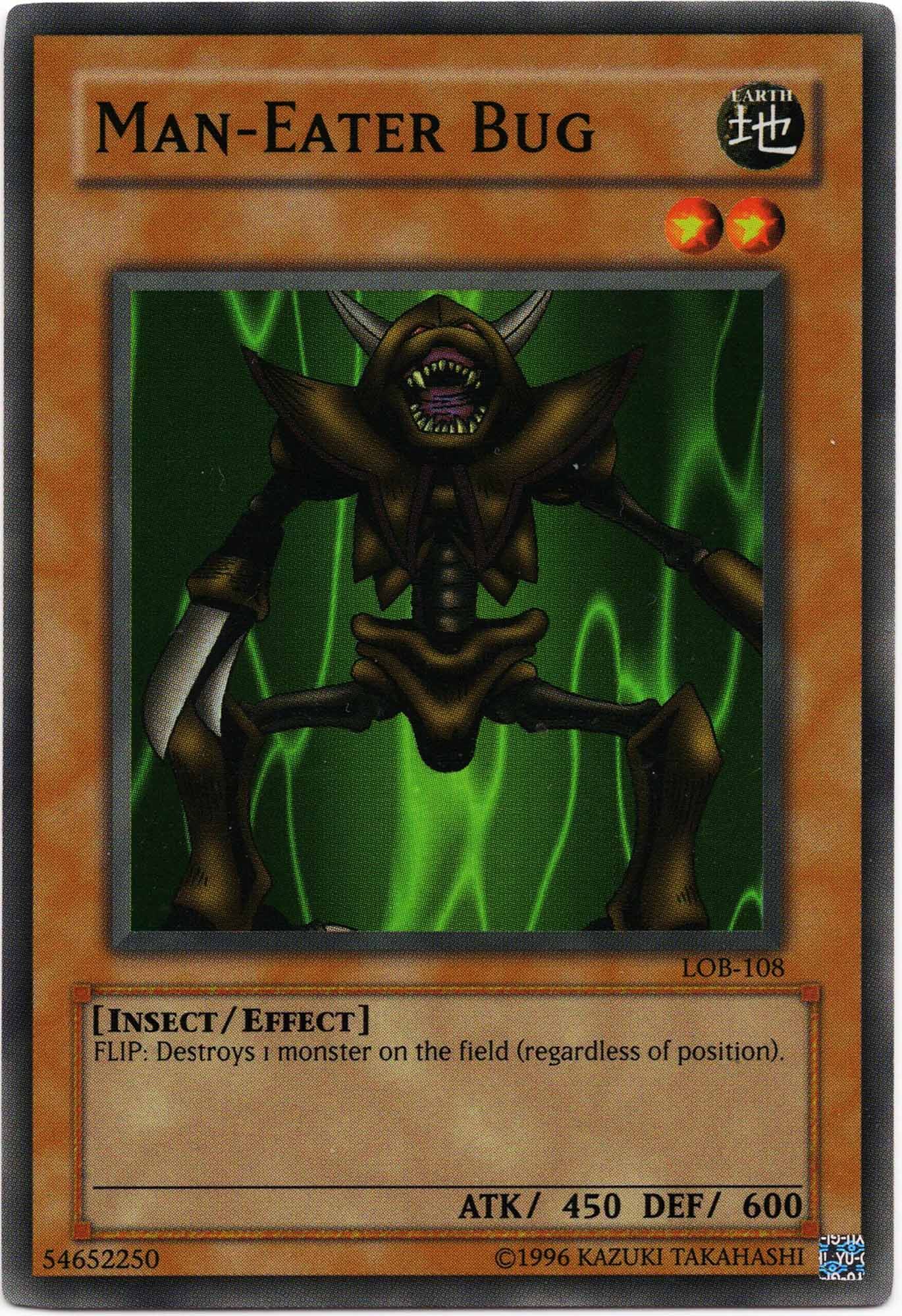 man-eater-bug-lob-108-super-rare-lightly-played Man-Eater Bug - LOB-108 Super Rare (Lightly Played)