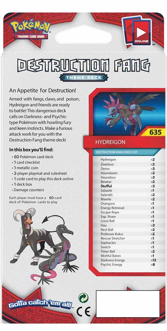 Pokémon Sun & Moon Crimson Invasion Destruction Fang Theme Deck - EN