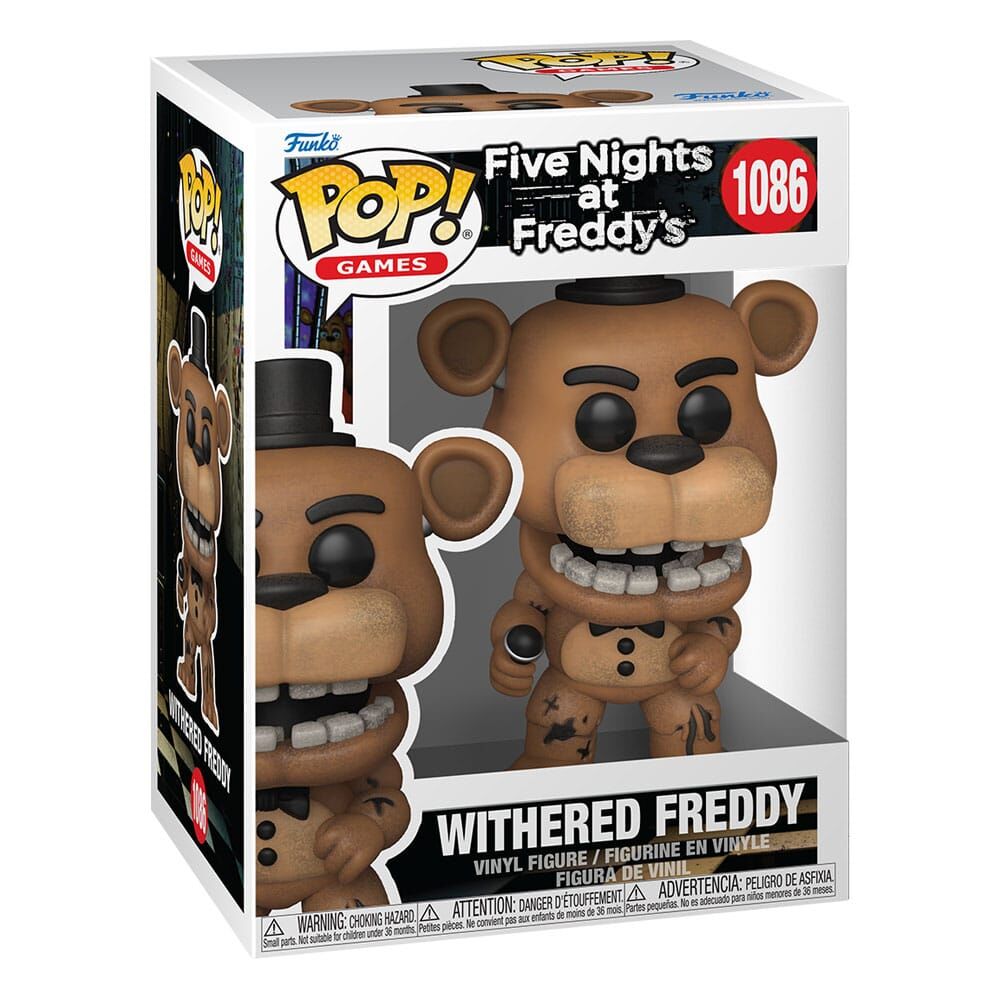 Five Nights at Freddy's POP! #1086 - Vinyl Figur Withered Freddy 9 cm Five Nights at Freddy's POP! #1086 - Vinyl Figur Withered Freddy 9 cm