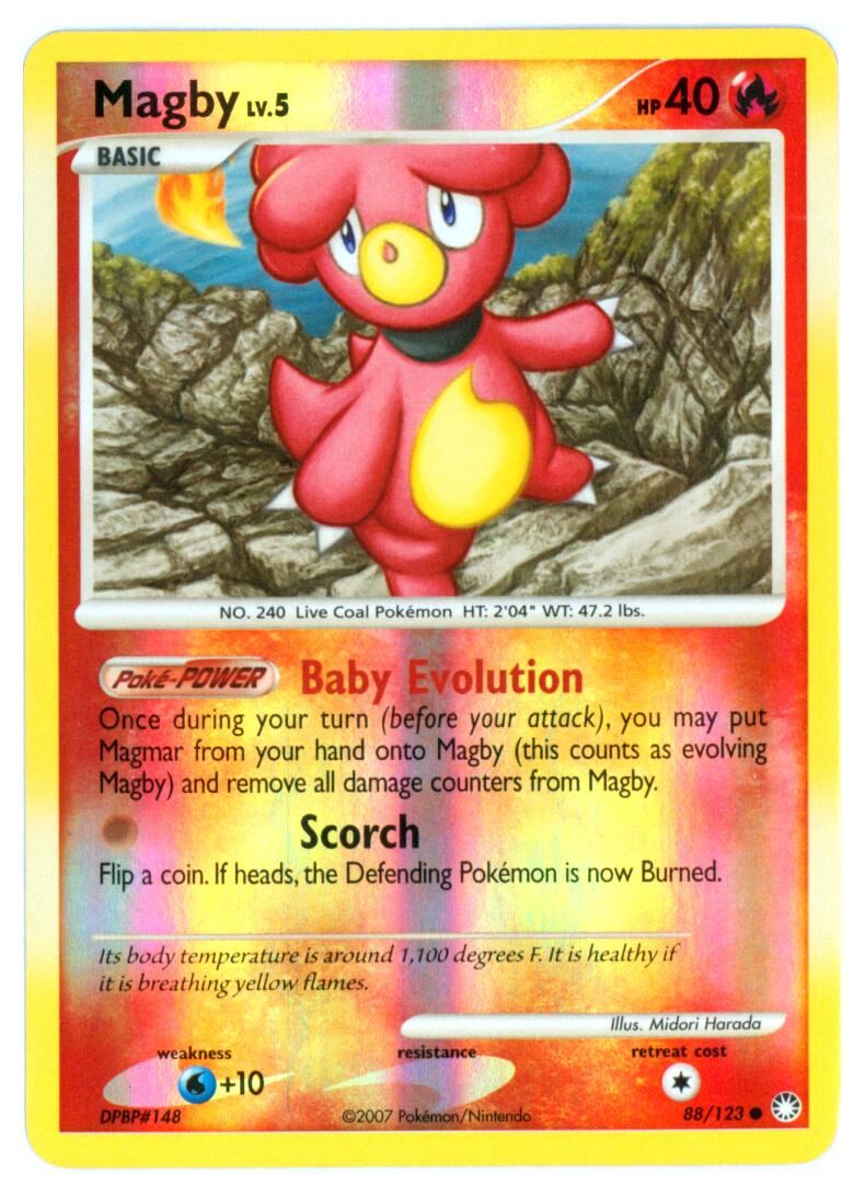 magby-88-123-pokemon-tcg-near-mint-de Magby - 88/123 - Pokémon TCG - Near Mint - EN