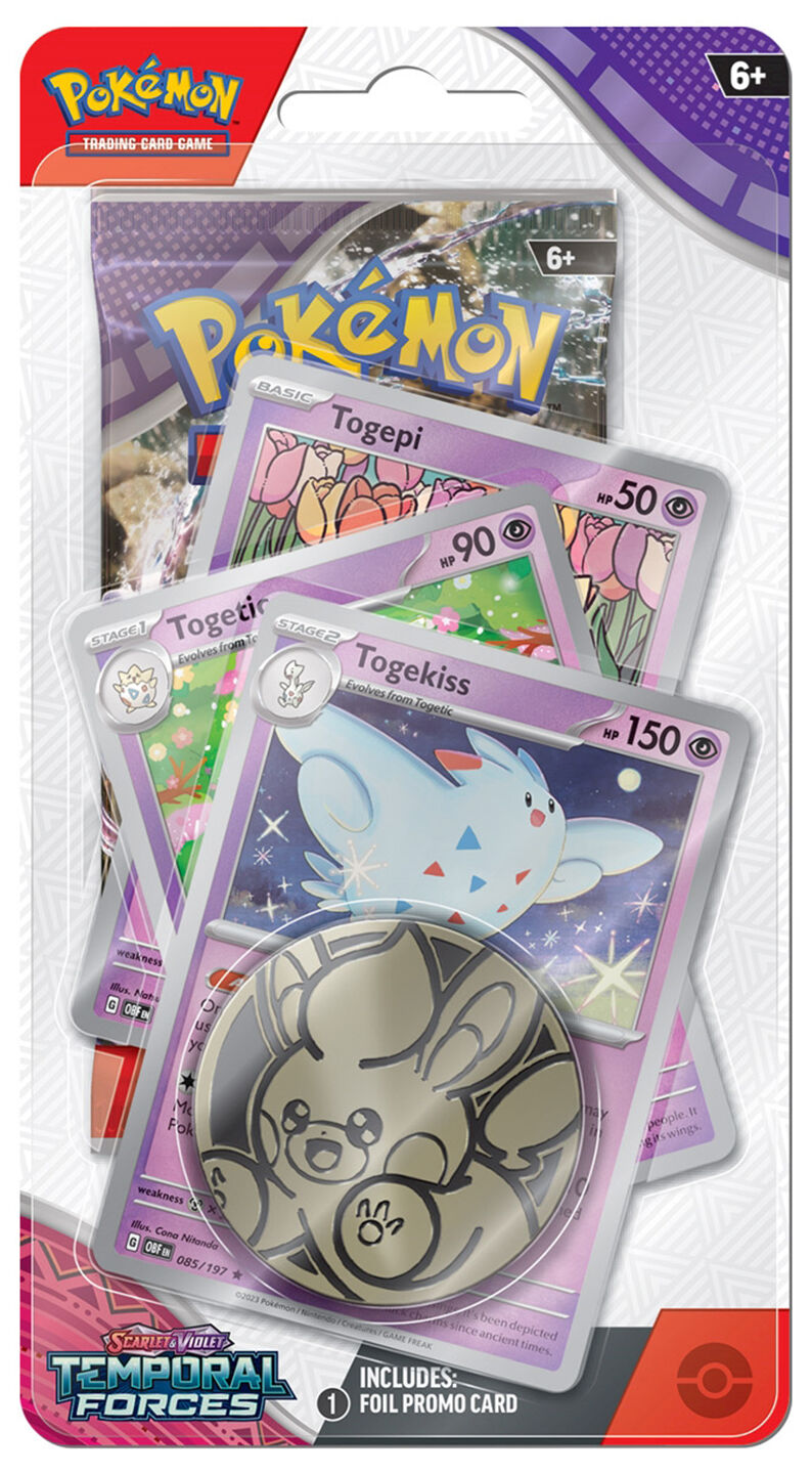Pokémon Sword & Shield Scarlet Violet Temporal Forces Togekiss Premium Checklane Blister - EN