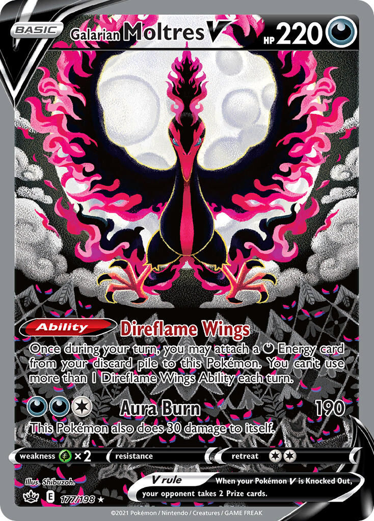 Galarian Moltres V - 177/198 - EN
