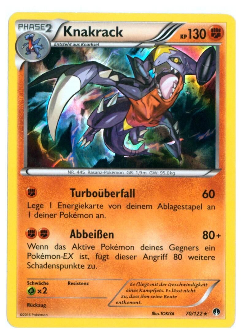 knakrack-70-122-pokemon-tcg-lightly-played-de Knakrack - 70/122 - Pokémon TCG - Lightly Played - DE