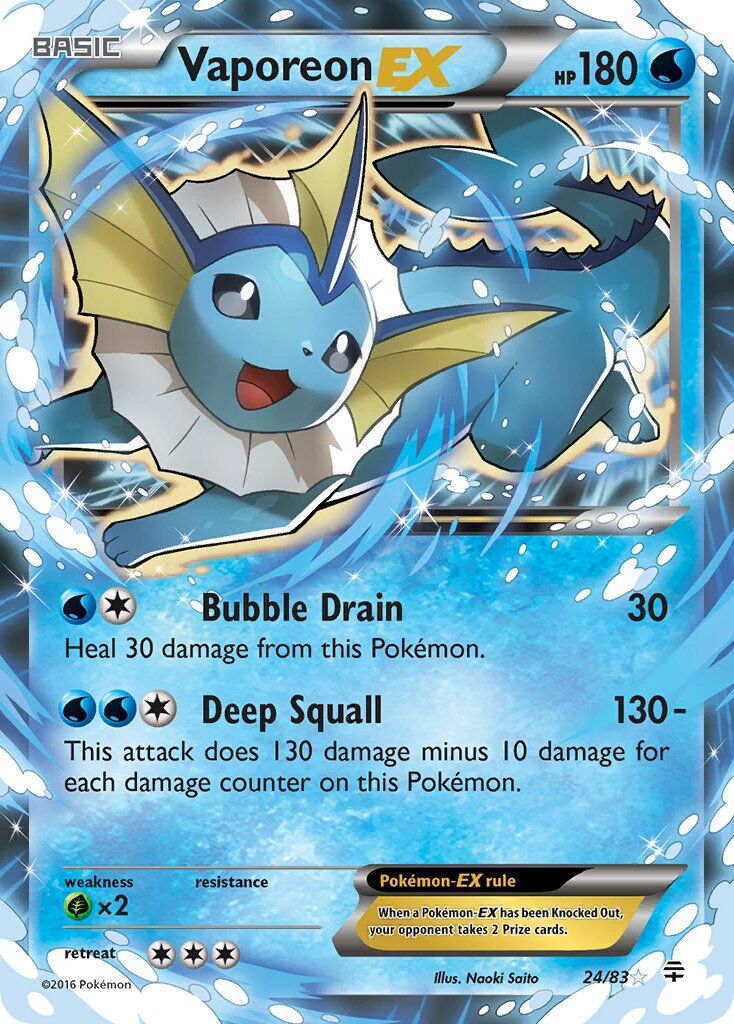 Vaporeon-EX - 24/83 - EN