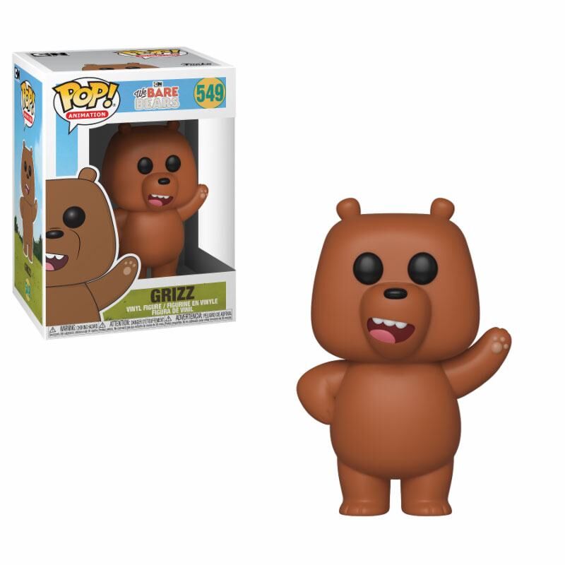 We Bare Bears - Bären wie wir POP! Animation Vinyl Figur Grizzly 9 cm