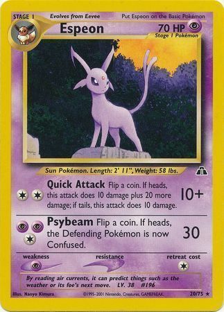 Espeon - 20/75 - Unlimited - EN