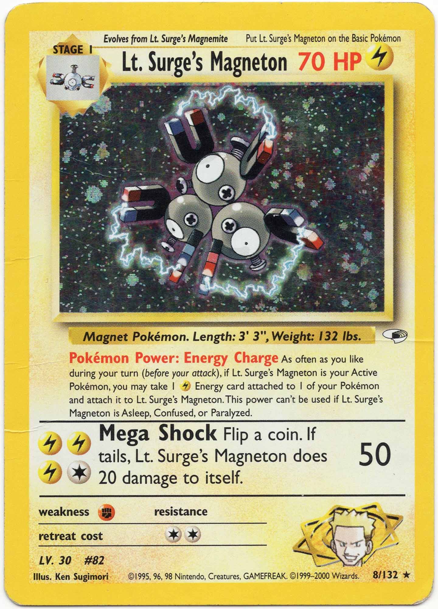Lt. Surge's Magneton - 8/132 - Pokémon TCG (Moderately Played)