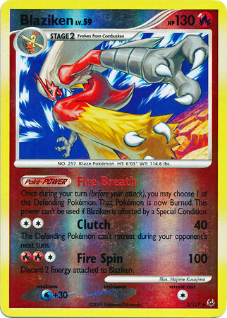 Blaziken - 3/127 - Reverse Holo - EN
