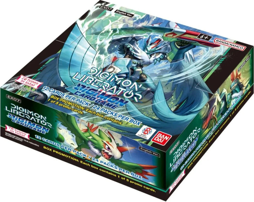 Liberator EX07 Booster Display (24 Packs) - Digimon Card Game - EN Liberator EX07 Booster Display (24 Packs) - Digimon Card Game - EN