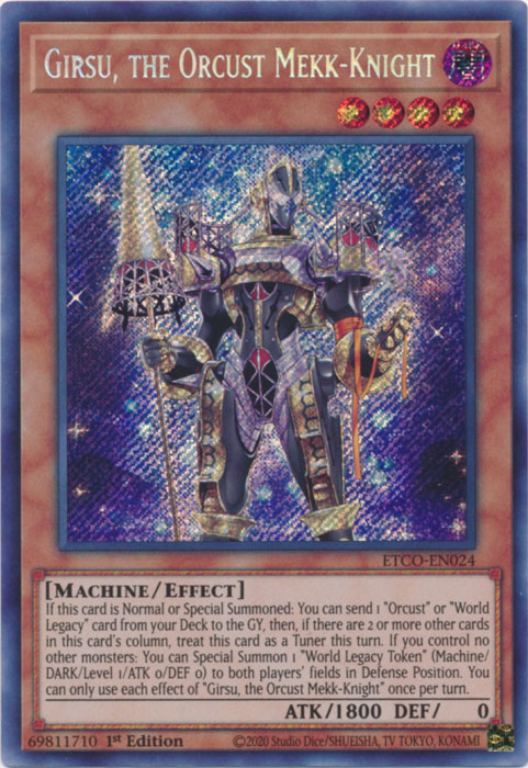 Girsu, der Orcust-Mekk-Ritter - ETCO-DE024 - Secret Rare - 1. Auflage