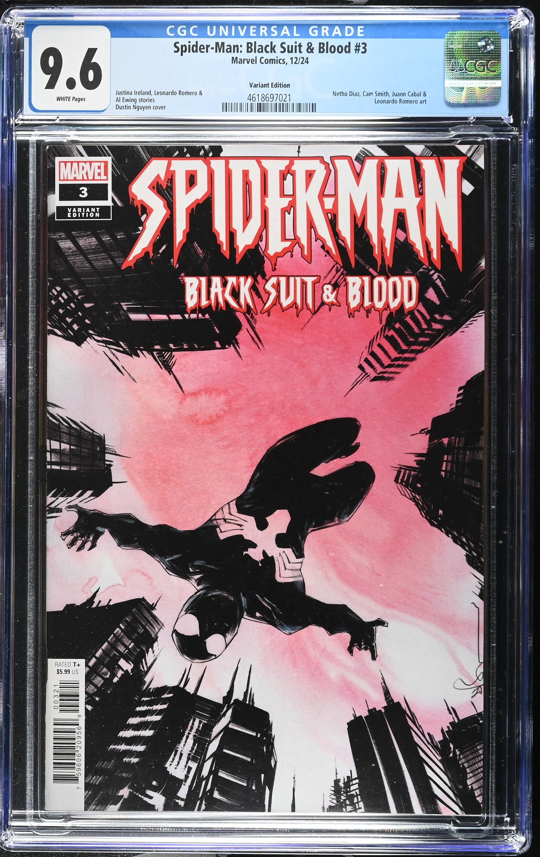 Spider-Man: Black Suit & Blood Issue 3 - CGC 9.6