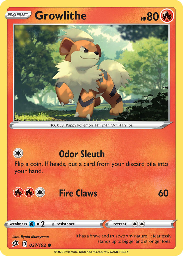 Growlithe - 027/192 - EN Growlithe - 027/192 - EN