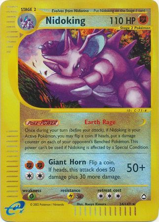Nidoking - 24/147 - Reverse Holo - EN Nidoking - 24/147 - Reverse Holo - EN