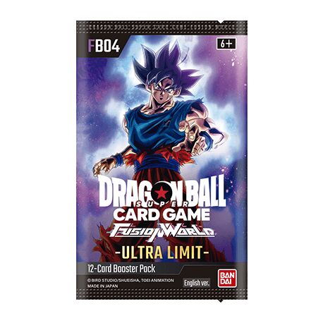 Fusion World Ultra Limit FB04 Booster Pack - Dragon Ball Super Card Game - EN Fusion World Ultra Limit FB04 Booster Pack - Dragon Ball Super Card Game - EN
