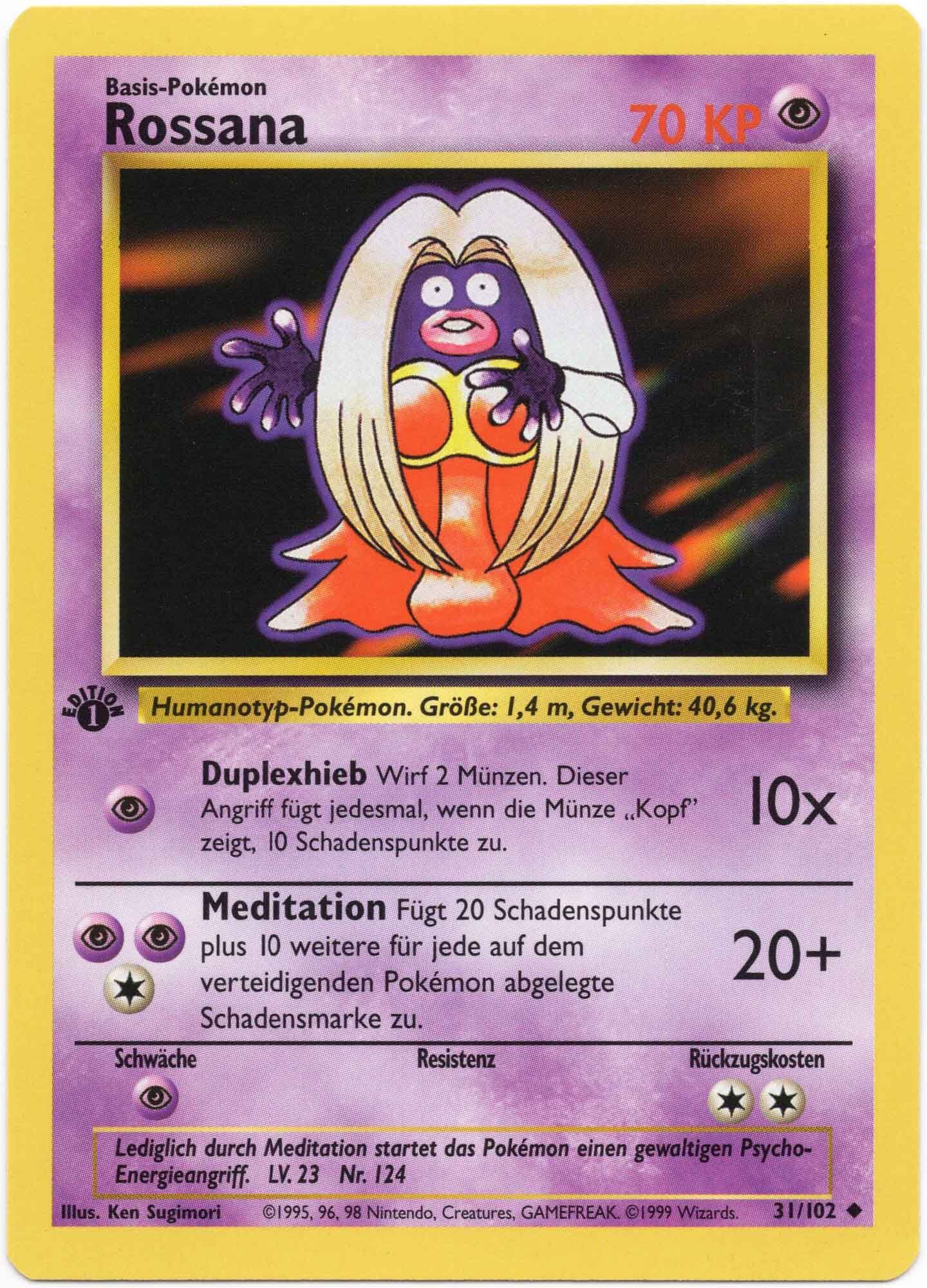 Rossana 31/102 1. Edition - Pokémon TCG
