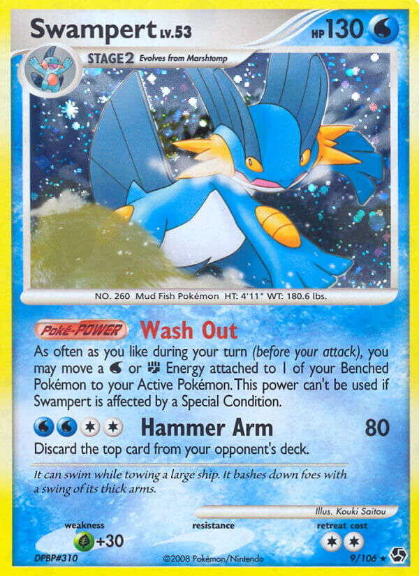 Swampert - 9/106 - Reverse Holo - EN Swampert - 9/106 - Reverse Holo - EN