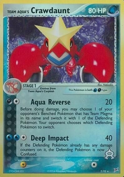 Team Aqua’s Crawdaunt - 2/97 - Reverse Holo - EN
