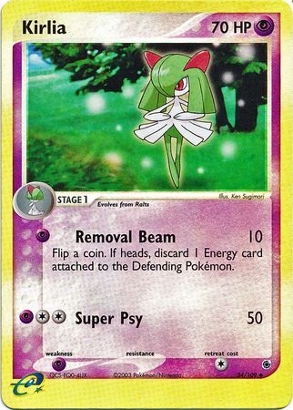 Kirlia - 34/109 - Reverse Holo - EN Kirlia - 34/109 - Reverse Holo - EN