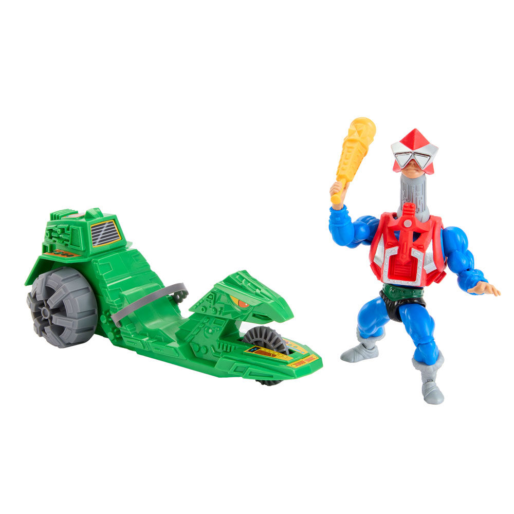 Masters of the Universe Origins Actionfigur mit Fahrzeug Mekaneck & Ground Ripper 14 cm