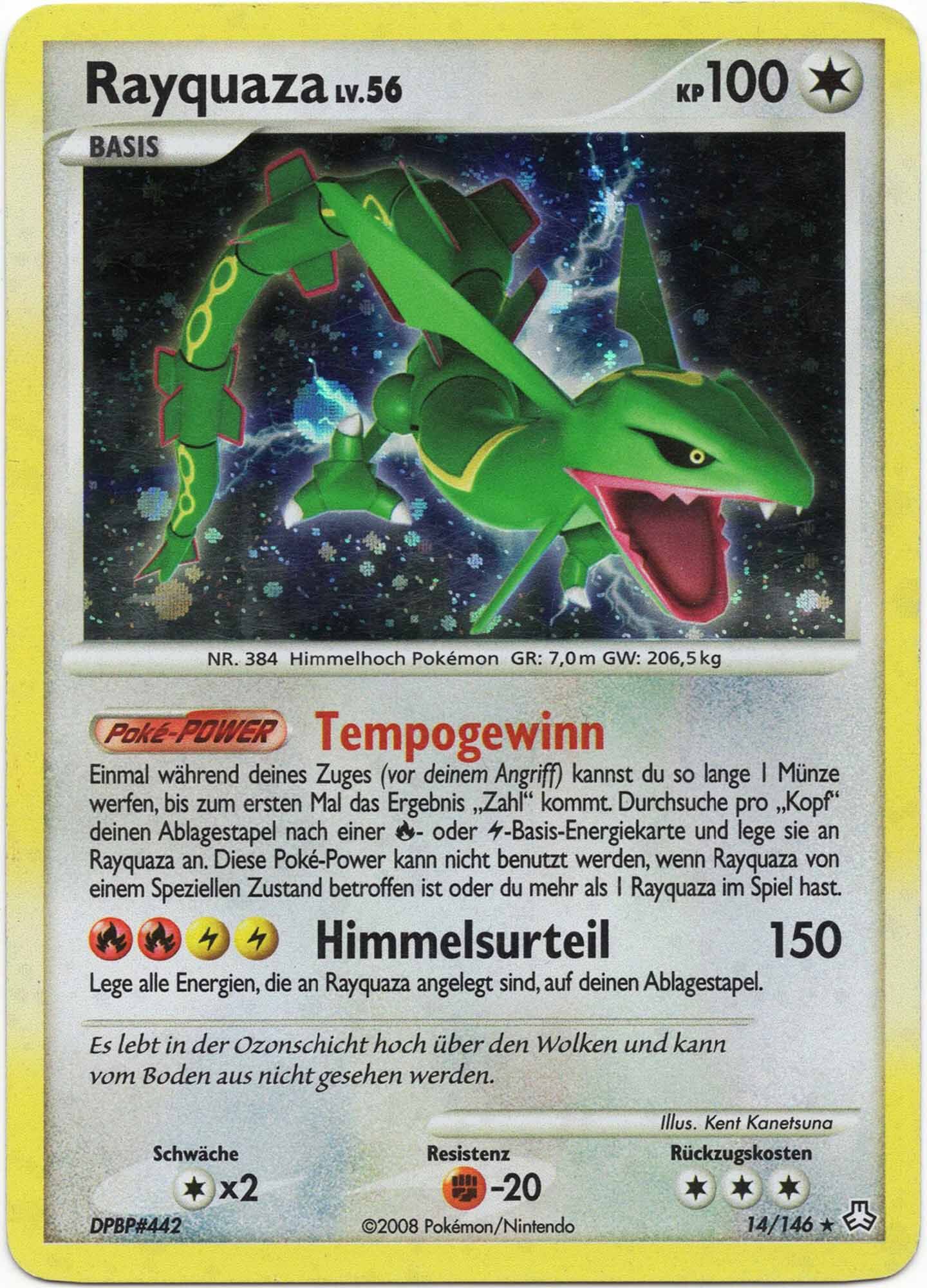 Rayquaza LV.56 - 14/146 - Pokémon TCG (Moderately Played)