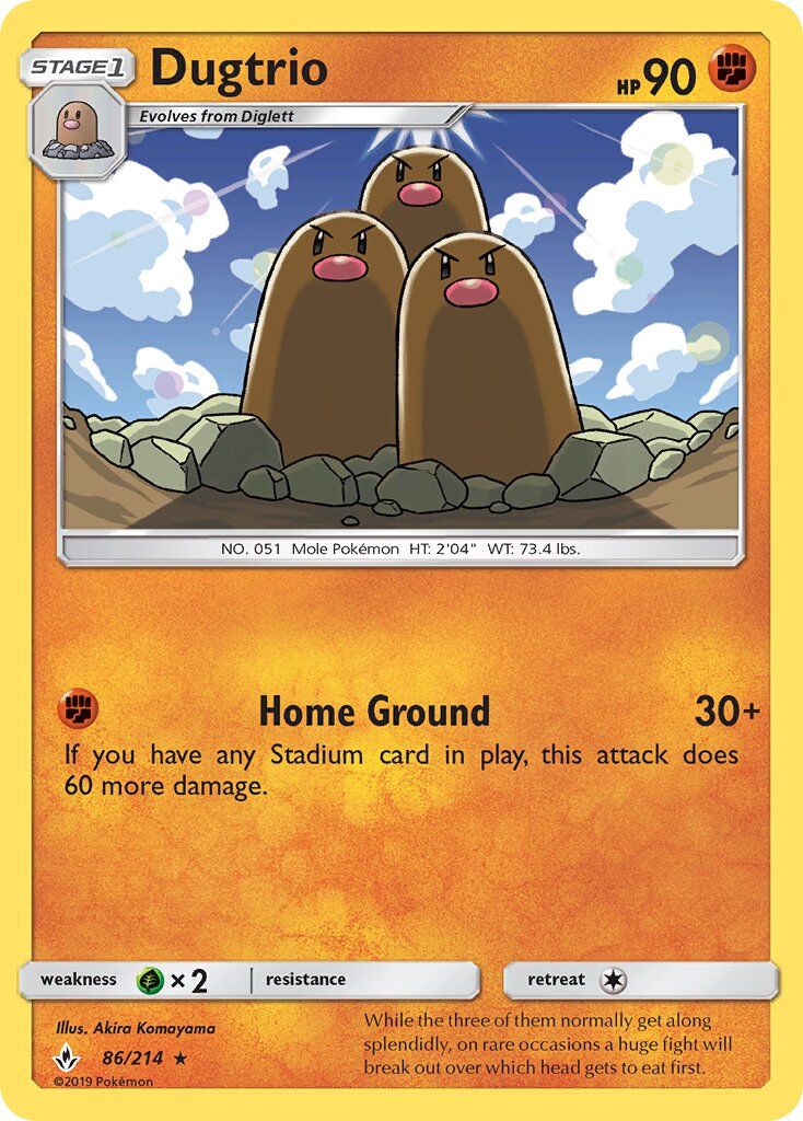 Dugtrio - 86/214 - EN Dugtrio - 86/214 - EN