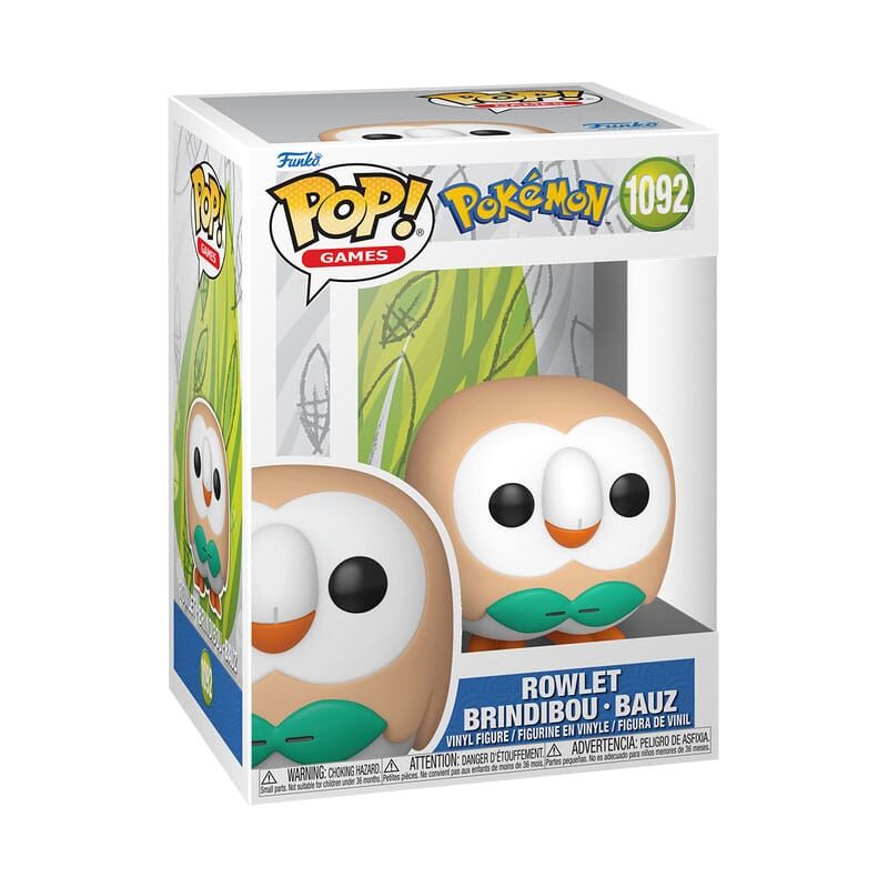 Pokemon POP! Games Vinyl Figur Rowlet - 9 cm Pokemon POP! Games Vinyl Figur Rowlet - 9 cm