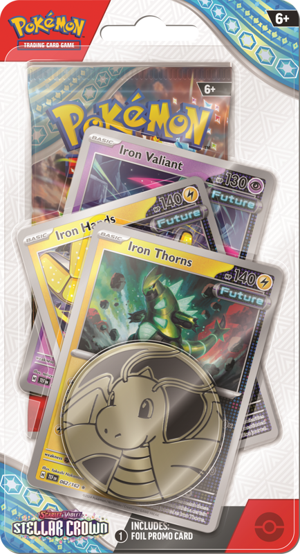 Pokémon TCG: Scarlet & Violet Stellar Crown (SV07) Iron Thorns Premium Checklane Blister - EN Pokémon TCG: Scarlet & Violet Stellar Crown (SV07) Iron Thorns Premium Checklane Blister - EN