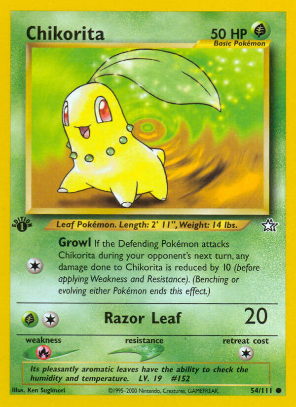 Chikorita - 54/111 - 1st Edition - EN