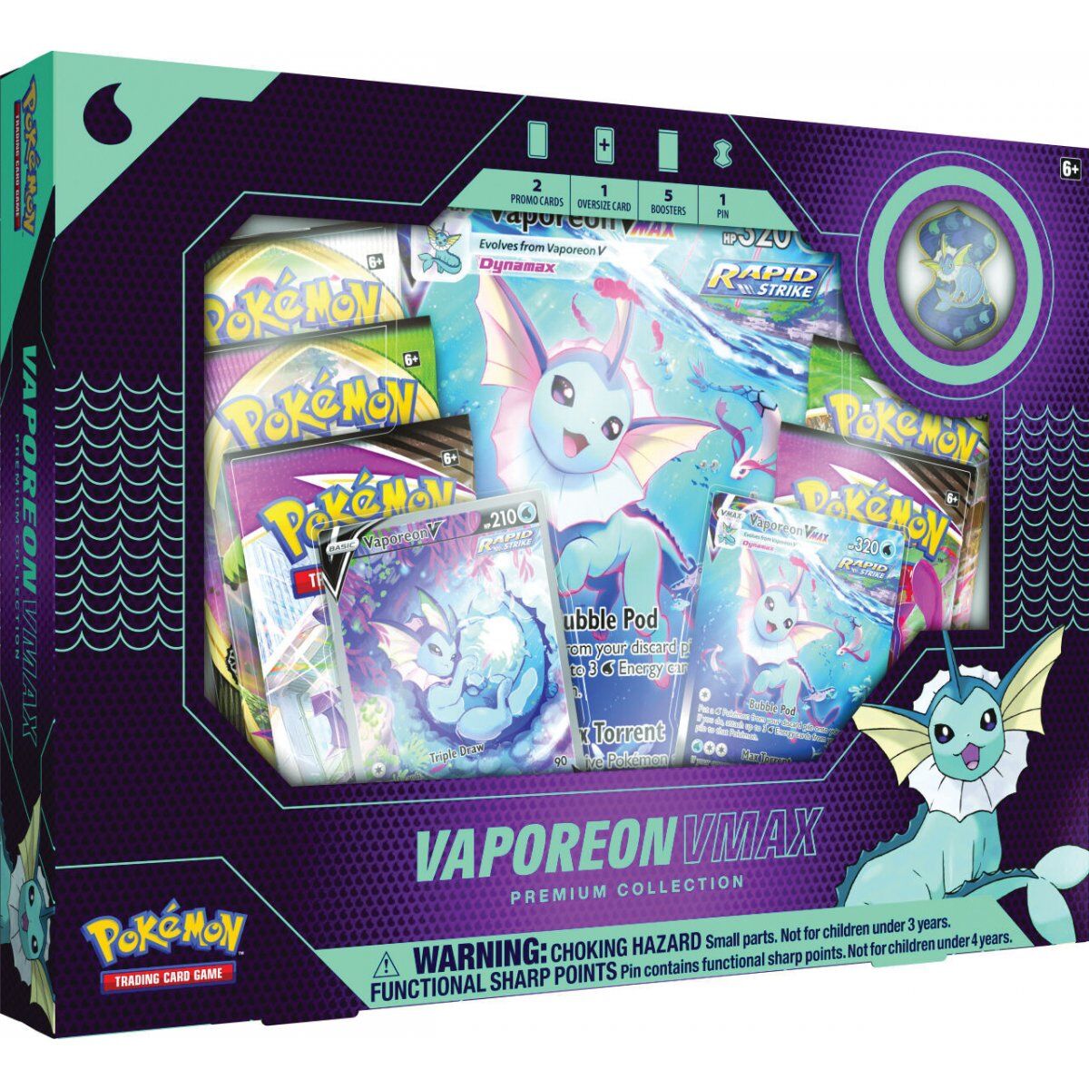 Pokémon Vaporeon VMAX Premium Collection Box - EN