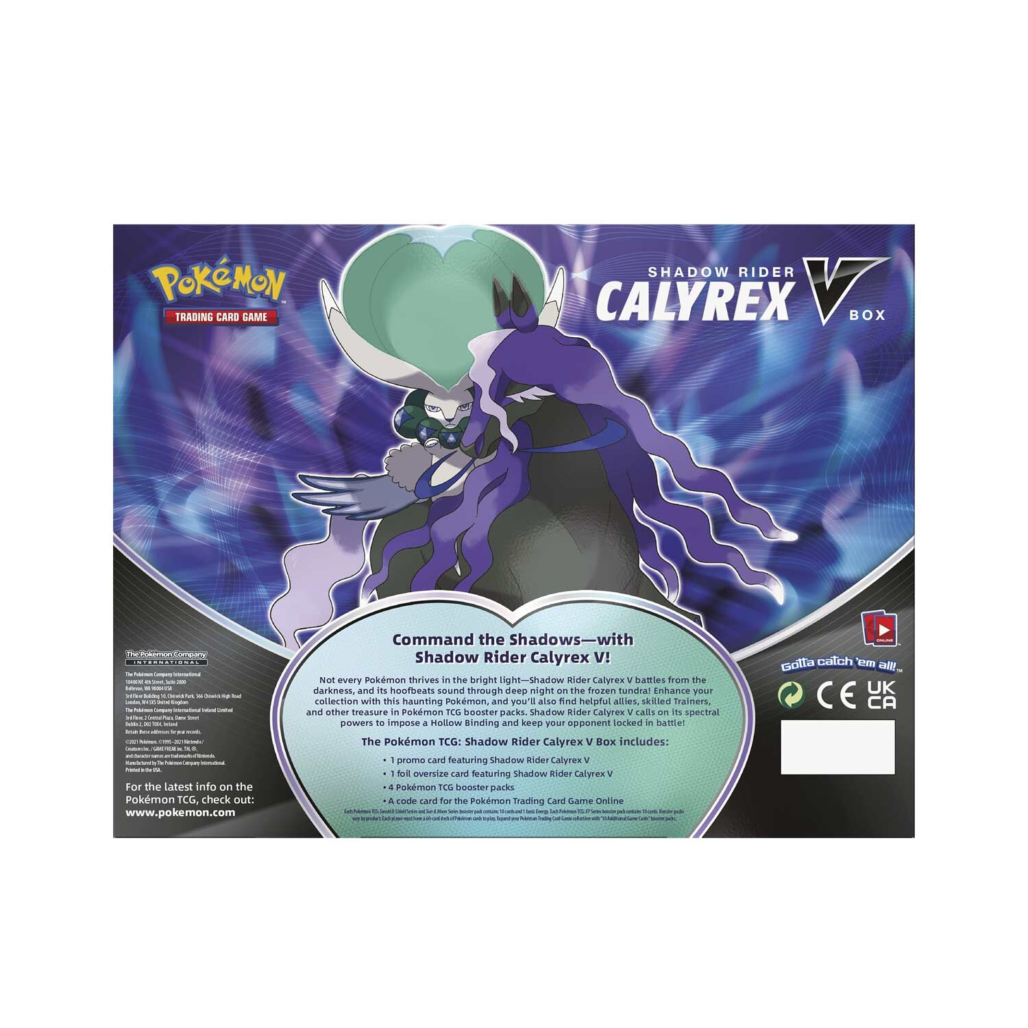 Pokémon Shadow Rider Calyrex V Collection Box - EN