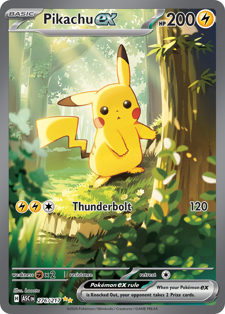 Pikachu ex - 276/217 - EN Pikachu ex - 276/217 - EN