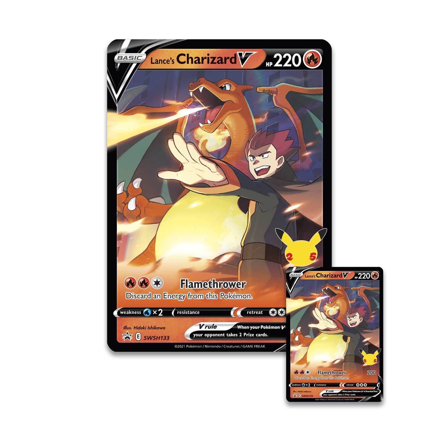 Pokémon 25th Anniversary Celebrations Lance's Charizard V Collection Box - EN