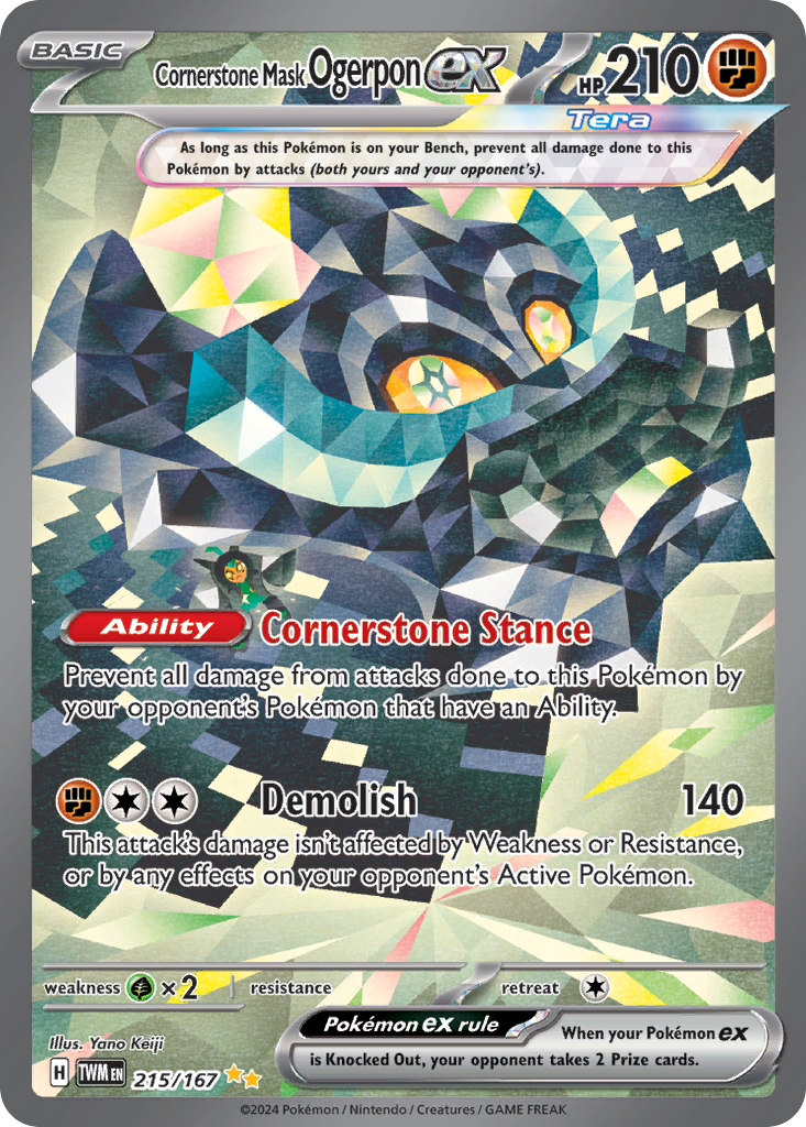 Cornerstone Mask Ogerpon ex - 215/167 - EN Cornerstone Mask Ogerpon ex - 215/167 - EN