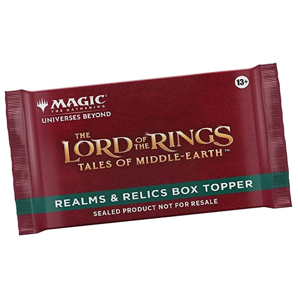 The Lord of the Rings: Tales of Middle-earth "Realms & Relics" Box Topper - Magic the Gathering - EN The Lord of the Rings: Tales of Middle-earth "Realms & Relics" Box Topper - Magic the Gathering - EN