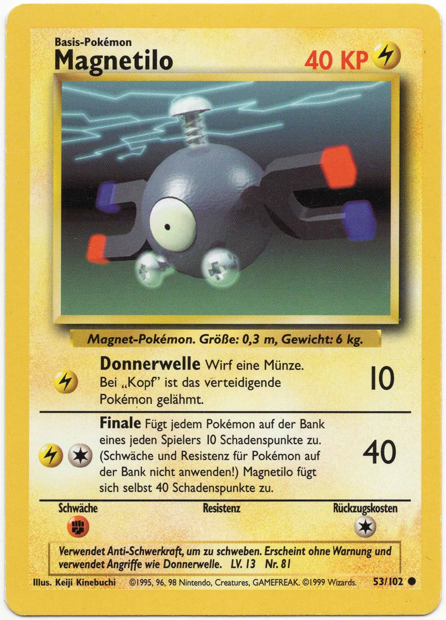 Magnetilo - 53/102 - Pokémon TCG - Moderately Played