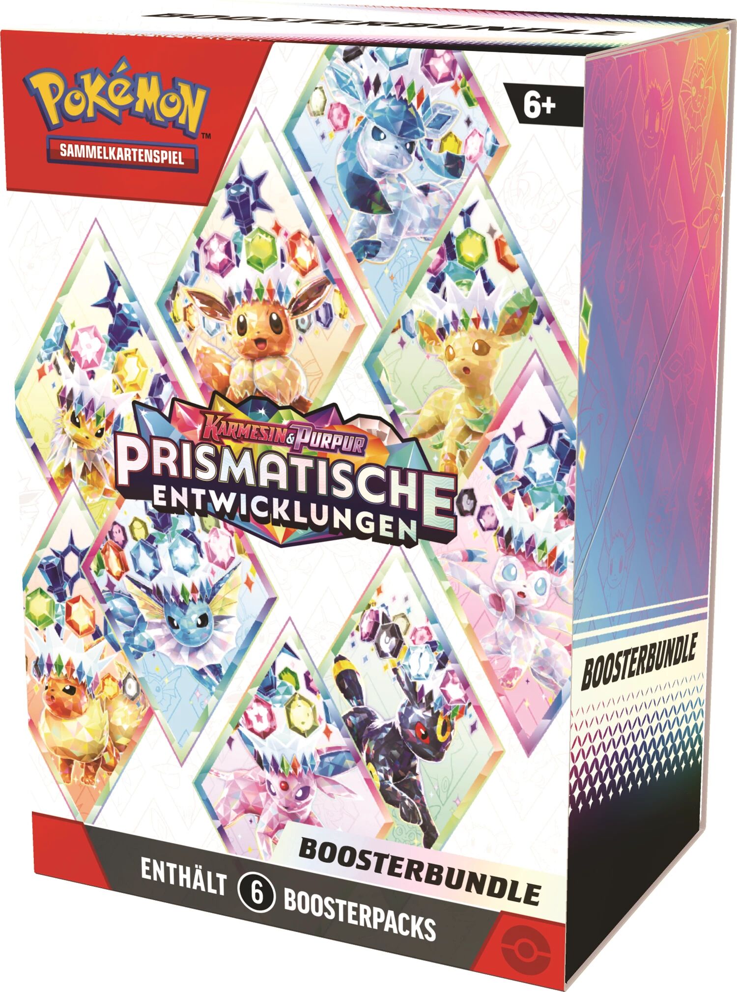Pokémon TCG: Karmesin & Purpur KP08.5 - Prismatische Entwicklungen Booster Bundle (6 Packs) - DE