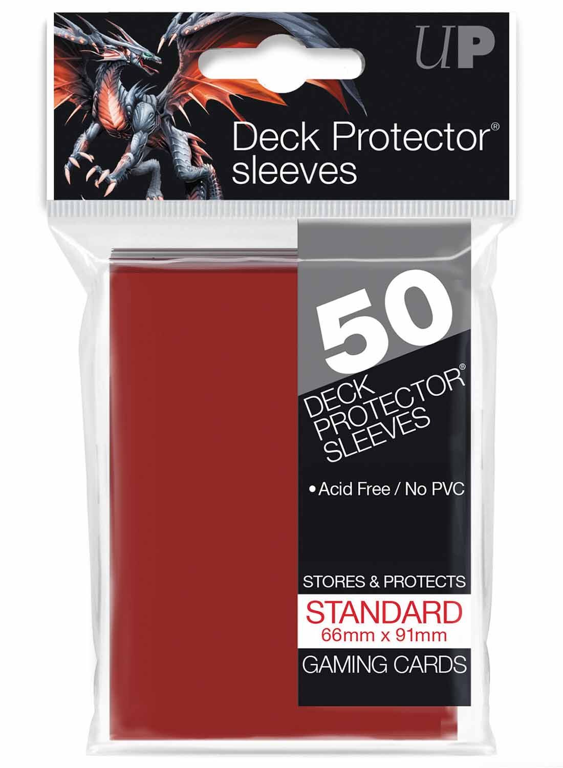 ultra-pro-sleeves-huellen-red-standard-size-1 Ultra PRO Sleeves / Hüllen Red Standard Size (50)