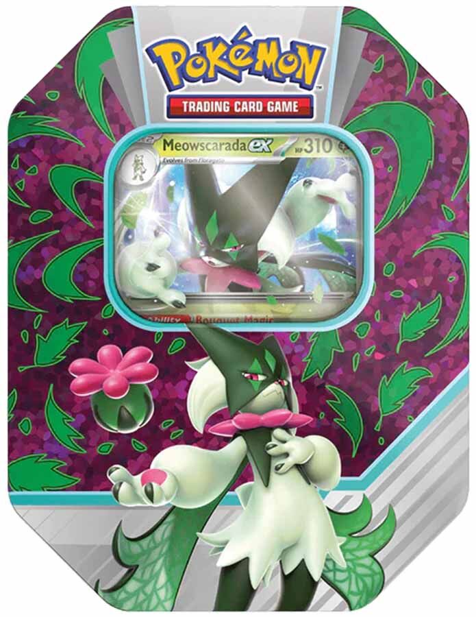 Pokémon TCG: Paldea Partner Meowscarada ex Tin - EN Pokémon TCG: Paldea Partner Meowscarada ex Tin - EN
