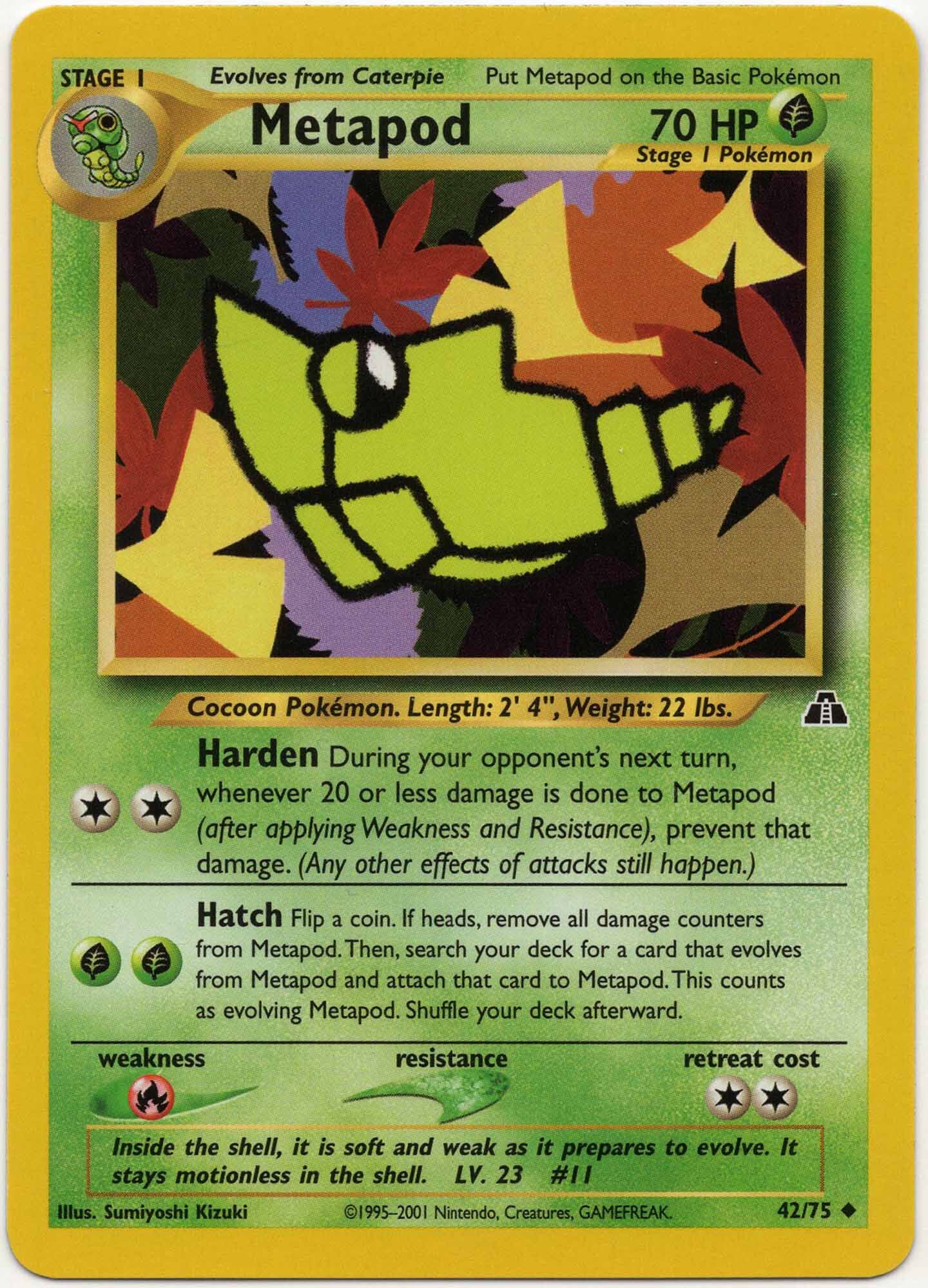 Metapod - 42/75 - Pokémon TCG