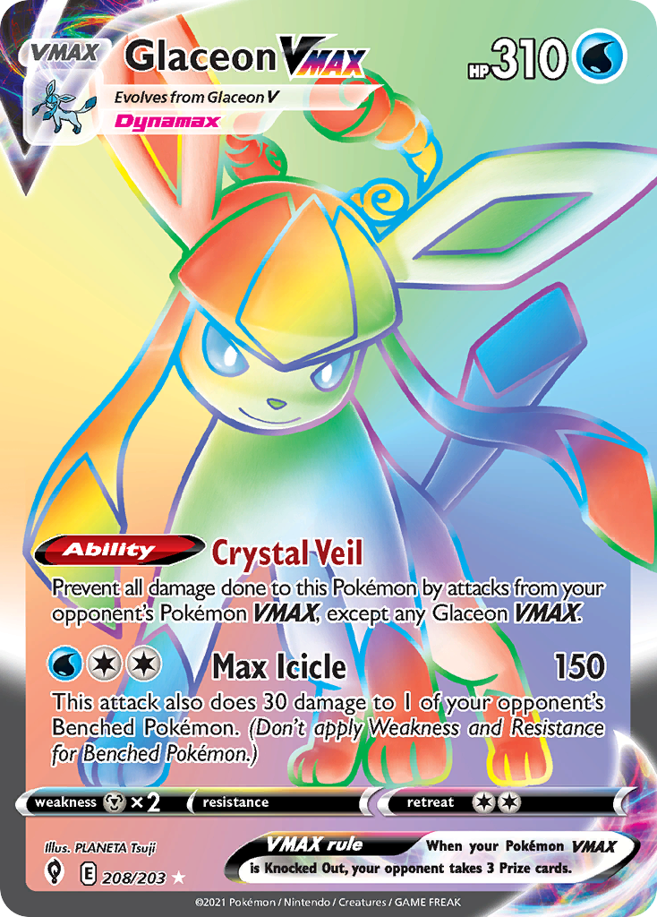 Glaceon VMAX - 208/237 - EN Glaceon VMAX - 208/237 - EN