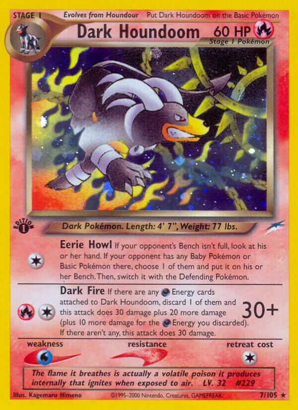 Dark Houndoom - 7/113 - 1st Edition - EN Dark Houndoom - 7/113 - 1st Edition - EN