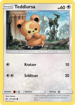Teddiursa 171/236 - Pokémon TCG