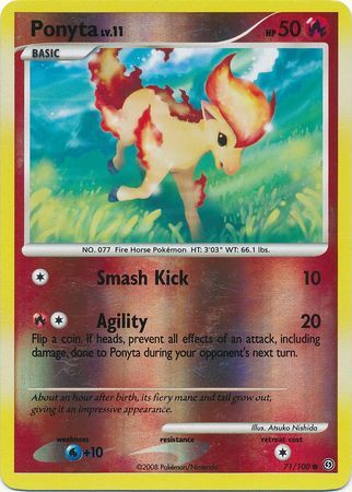 Ponyta - 71/100 - Reverse Holo - EN