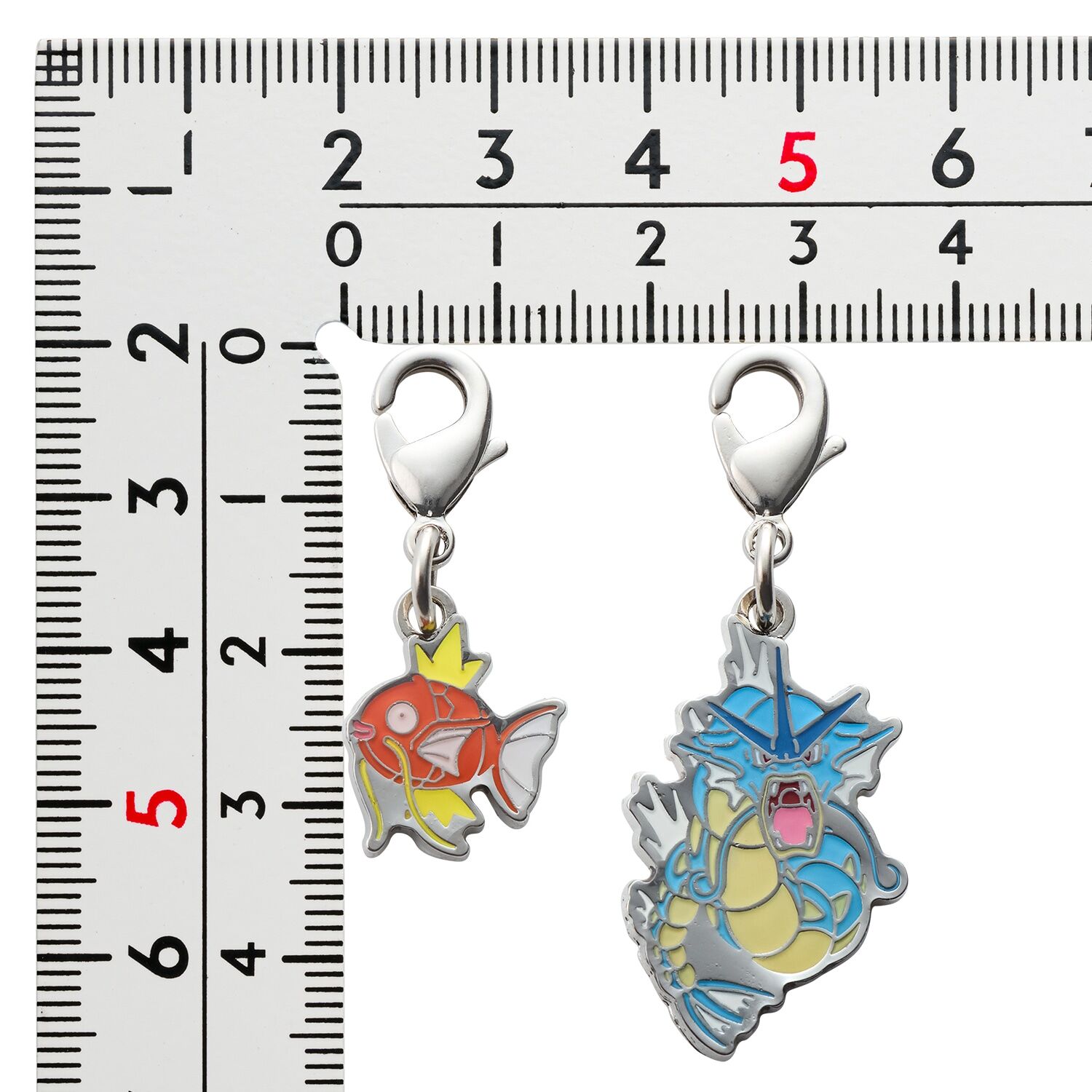 Pokemon Center Original - Magikarp & Gyarados Schlüsselanhänger - 2 Stück