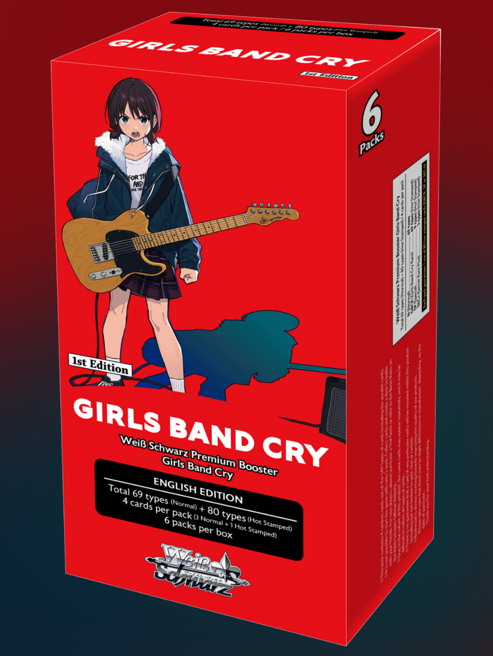 Girls Bank Cry - 1st Edition Premium Booster Display (6 Packs) - Weiss Schwarz TCG - EN
