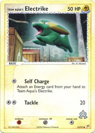 Team Aqua’s Electrike - 53/97 - Reverse Holo - EN Team Aqua’s Electrike - 53/97 - Reverse Holo - EN