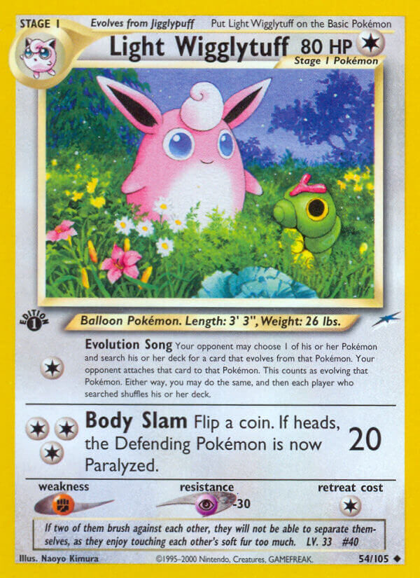 Light Wigglytuff - 54/113 - 1st Edition - EN Light Wigglytuff - 54/113 - 1st Edition - EN
