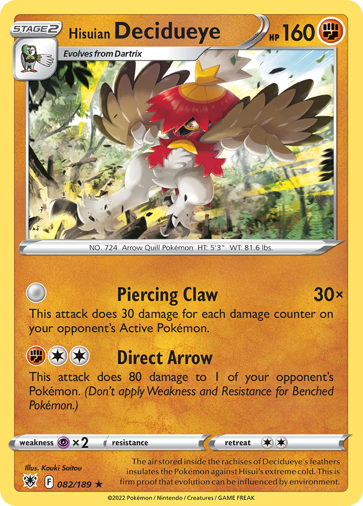 Hisuian Decidueye - 082/189 - EN Hisuian Decidueye - 082/189 - EN