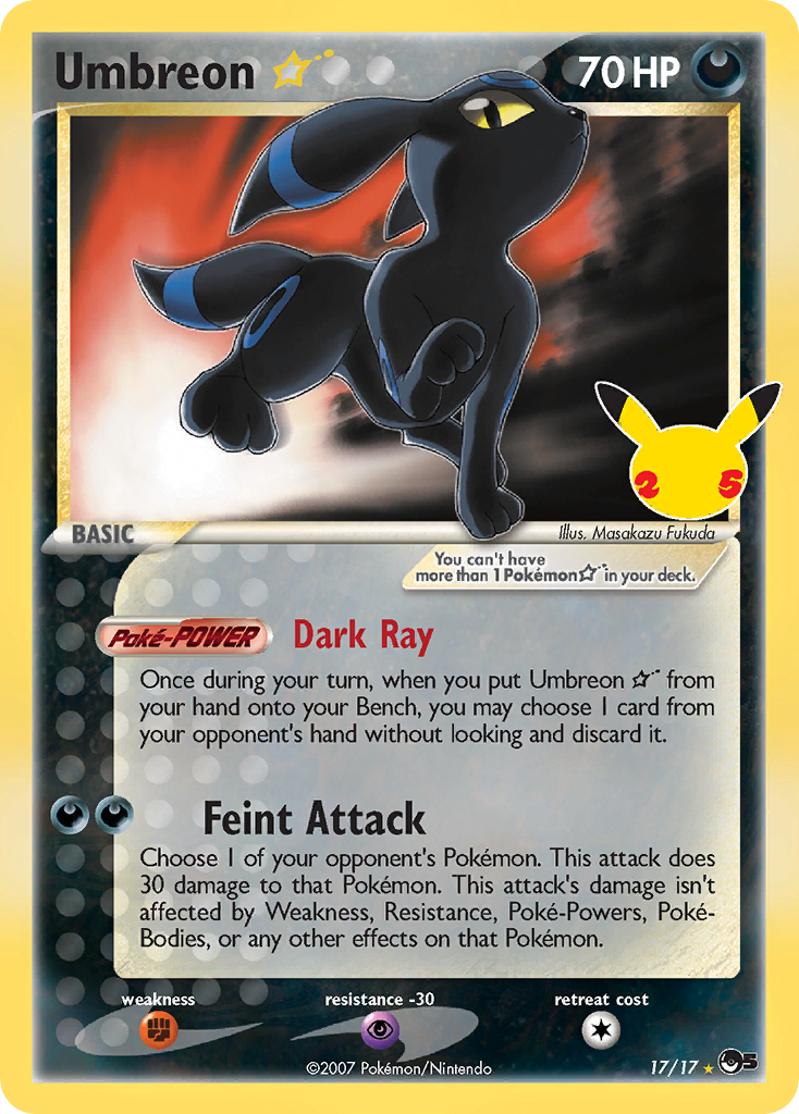 Umbreon Star - 17/17 - EN Umbreon Star - 17/17 - EN